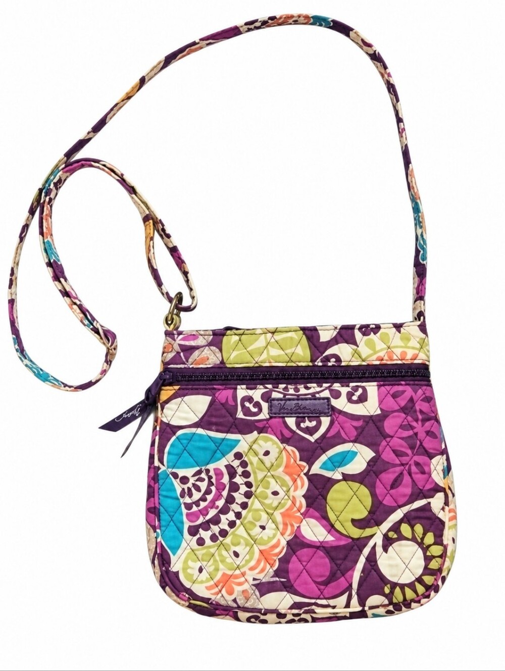 Vera Bradley Little Hipster Crossbody Purse In Plum Crazy